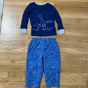 Toddler boy dinosaur pajamas